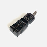 Vintage Hand Carved Ebony Tiki Man Pendant