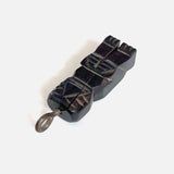 Vintage Hand Carved Ebony Tiki Man Pendant