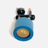 Vintage Wooden Cat Push Puppet
