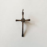 Vintage Sterling Cross Pendant with Turquoise