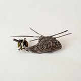 Vintage Handmade Helicopter Pin
