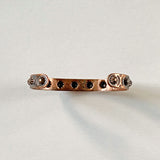 Vintage Copper Bell Punched Cuff Bracelet
