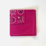 Vintage Paisley Bandana Pink