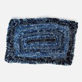 Hand Woven Upcycled Denim "Amish Knot" Rug