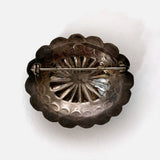 Vintage Sterling Concho Pin with Stone