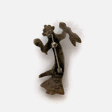 Vintage Sterling Kachina Pin with Turquoise