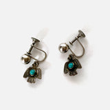 Vintage Sterling Thunderbird Earrings