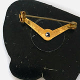 Vintage Hand Painted Little Madam Brooch