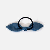 Upcycled Denim Bow Hair Tie