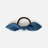 Upcycled Denim Bow Hair Tie