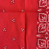 Vintage Four Leaves Bandana Red