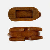 Vintage Hand Carved Wooden Rabbit Box