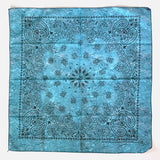 Vintage Paisley Bandana Denim Light Blue