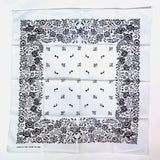 Vintage Flower Bandana White