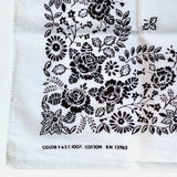 Vintage Flower Bandana White
