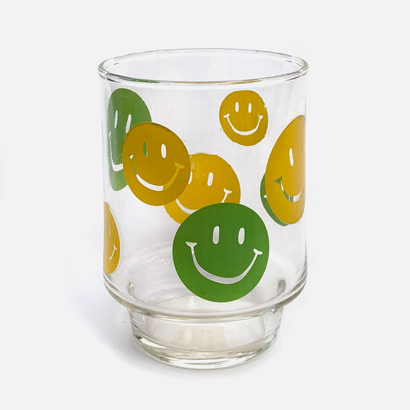 Vintage Smiley Face Tumbler Glass