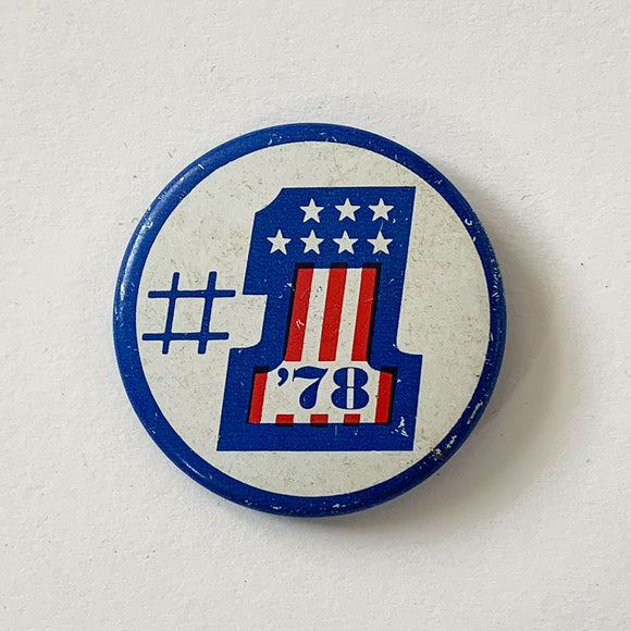 Vintage “#1 ’78” Pin Button