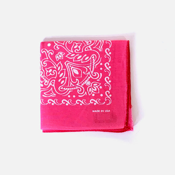 Vintage Flower Bandana Pink