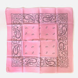 Vintage Paisley Bandana Light Pink