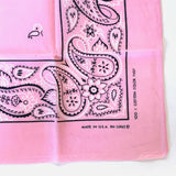 Vintage Paisley Bandana Light Pink