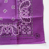 Vintage Paisley Bandana Purple