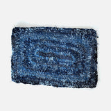 Hand Woven Upcycled Denim "Amish Knot" Rug