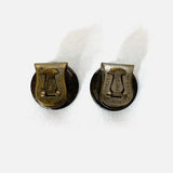 Antique Washburn Bulldog Snap Buttons 1pair/set