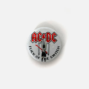 Vintage Prism Reflective AC/DC “Flick Of The Switch” Button