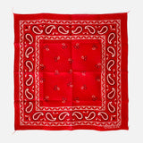 Vintage Paisley Bandana Red