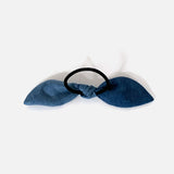 Upcycled Denim Bow Hair Tie