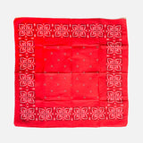 Vintage Four Leaves Bandana Red