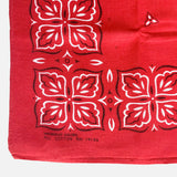 Vintage Four Leaves Bandana Red