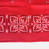 Vintage Four Leaves Bandana Red