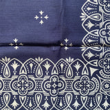 Vintage Deco Paisley Bandana Navy