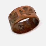 Vintage Solid Copper Bell Trading Thunderbird Ring