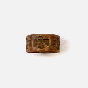 Vintage Solid Copper Bell Trading Thunderbird Ring